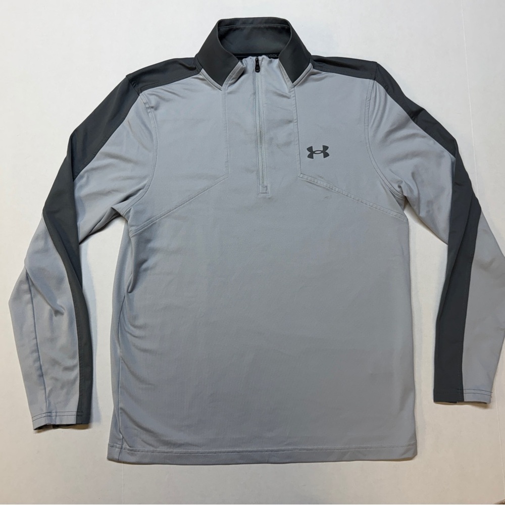 Under Armour Men’s Small Grey Golf 1/4 Zip Long Sleeve
